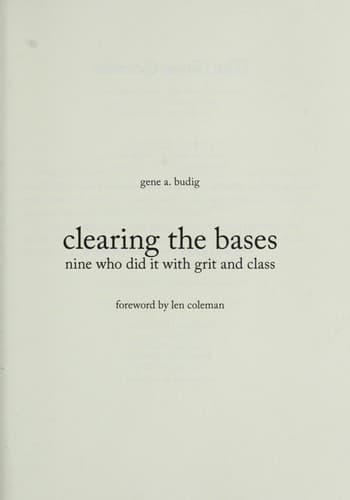 Tapa de Clearing the bases