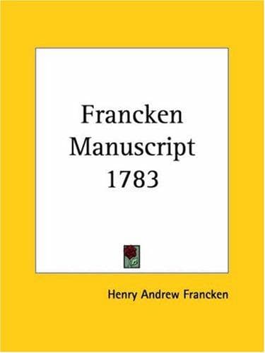 Tapa de Francken Manuscript 1783