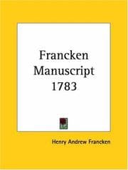 Tapa de Francken Manuscript 1783