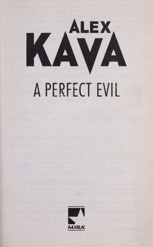 Tapa de A perfect evil