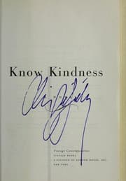 Tapa de Before you know kindness