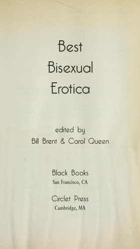 Tapa de Best bisexual erotica