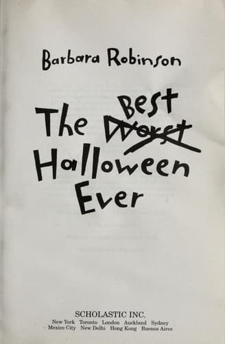 Tapa de The best Halloween ever