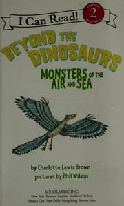 Tapa de Beyond the dinosaurs