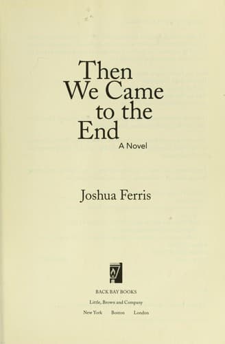 Tapa de Then we came to the end
