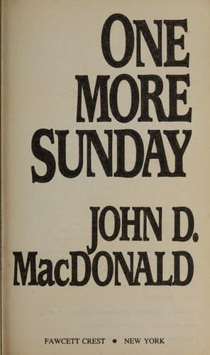 Tapa de One more Sunday