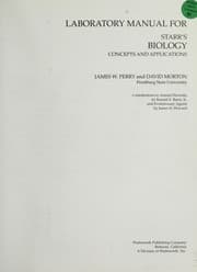 Tapa de Laboratory manual for Starr's Biology, concepts and applications