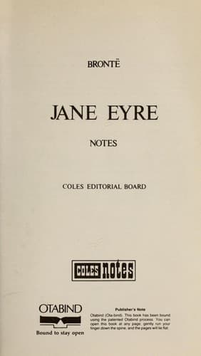 Tapa de Jane Eyre/Coles Notes