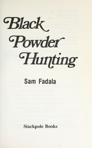 Tapa de Black powder hunting