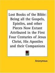 Tapa de Lost Books of the Bible