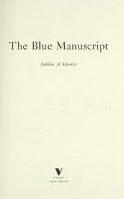 Tapa de The blue manuscript