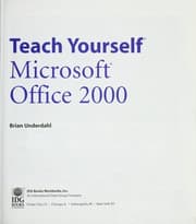 Tapa de Teach yourself Microsoft Office 2000