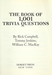 Tapa de The book of 1,001 trivia questions