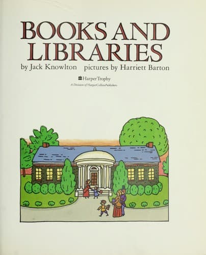 Tapa de Books and libraries