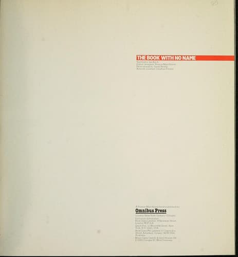 Tapa de The Book With No Name