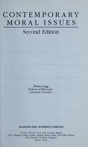 Tapa de Contemporary Moral Issues