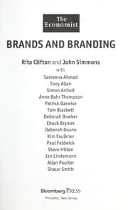 Tapa de Brands and branding
