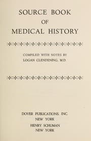 Tapa de Source book of medical history