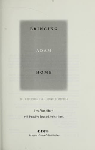 Tapa de Bringing Adam home