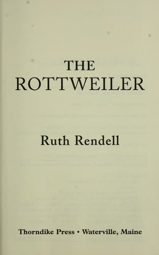 Tapa de The rottweiler