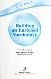 Tapa de Building an enriched vocabulary