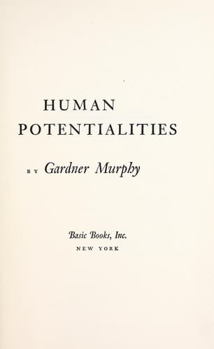 Tapa de Human potentialities