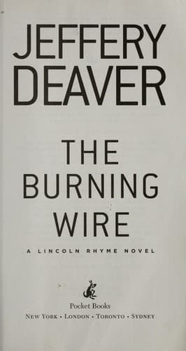 Tapa de The burning wire