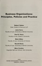 Tapa de Business organizations