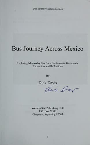 Tapa de Bus journey across Mexico