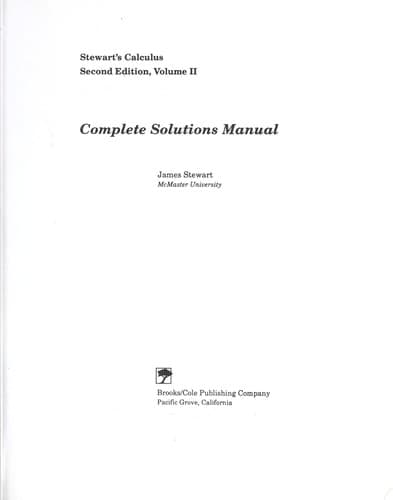 Tapa de Complete solutions manual