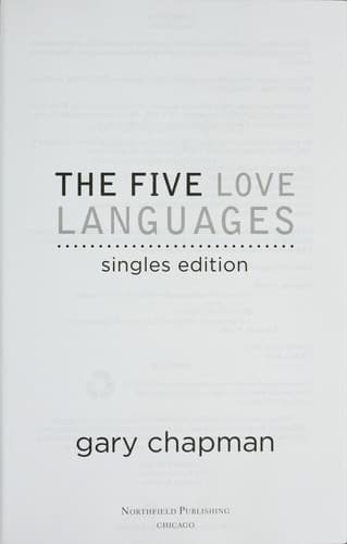 Tapa de The five love languages