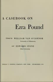 Tapa de A casebook on Ezra Pound