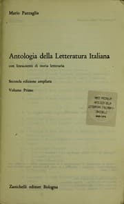 Tapa de Antologia della letteratura italiana