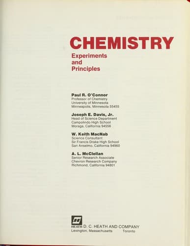Tapa de Chemistry