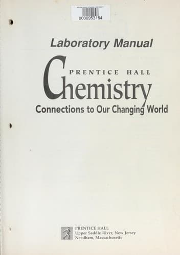Tapa de Prentice Hall chemistry