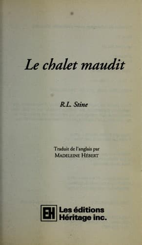 Tapa de Le chalet maudit