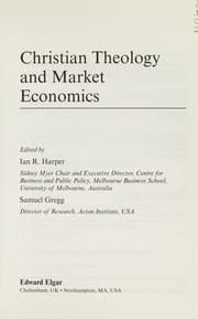 Tapa de Christian theology and market economics