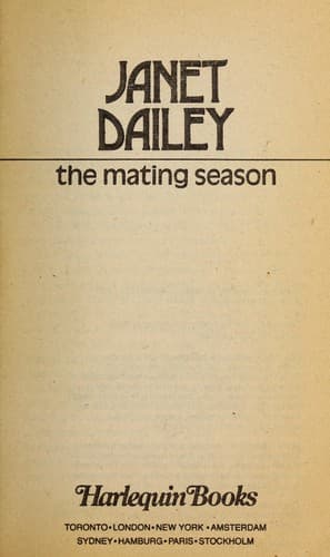 Tapa de The mating season