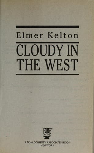 Tapa de Cloudy in the West