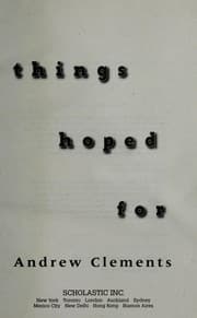 Tapa de Things hoped for