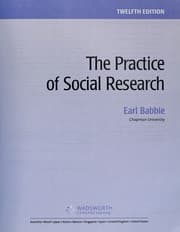 Tapa de The practice of social research