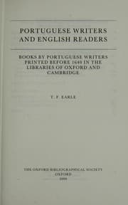 Tapa de Portuguese writers and English readers