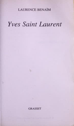 Tapa de Yves Saint Laurent