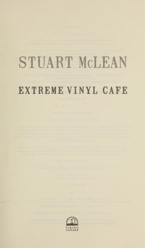 Tapa de Extreme vinyl cafe