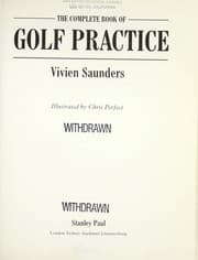 Tapa de The complete book of golf practice