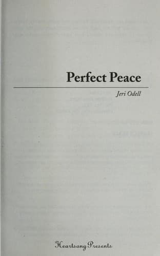 Tapa de Perfect peace