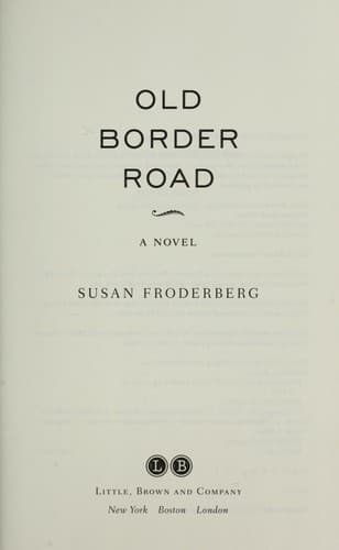 Tapa de Old Border Road