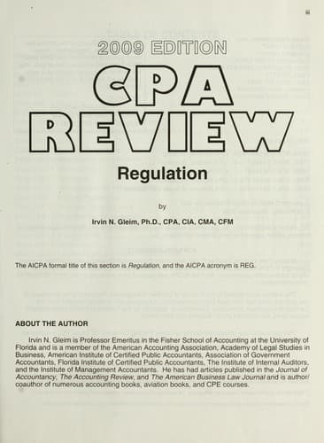 Tapa de CPA review