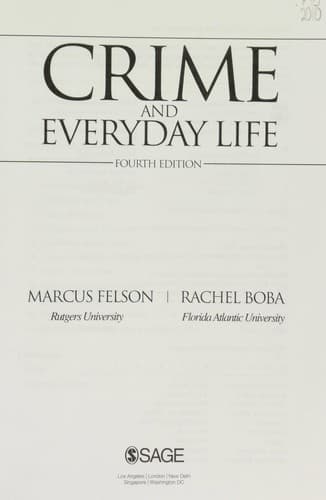 Tapa de Crime and Everyday Life