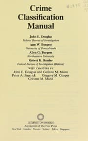 Tapa de Crime classification manual
